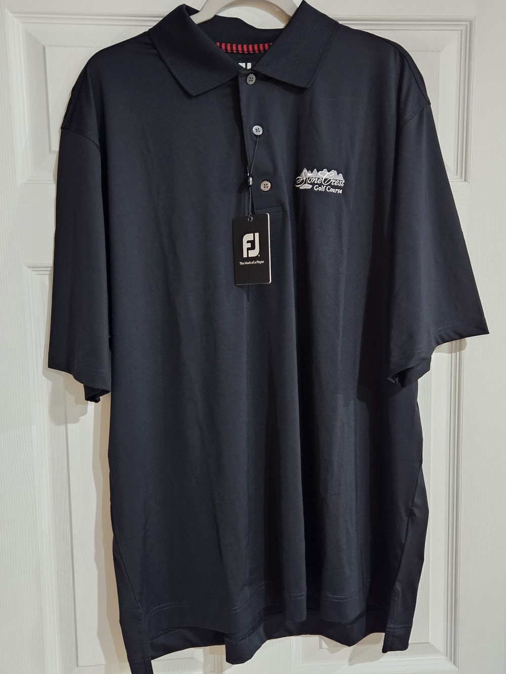 NWT FootJoy ProDry Performance Stretch Golf Polo Shirt Men's XXL Black